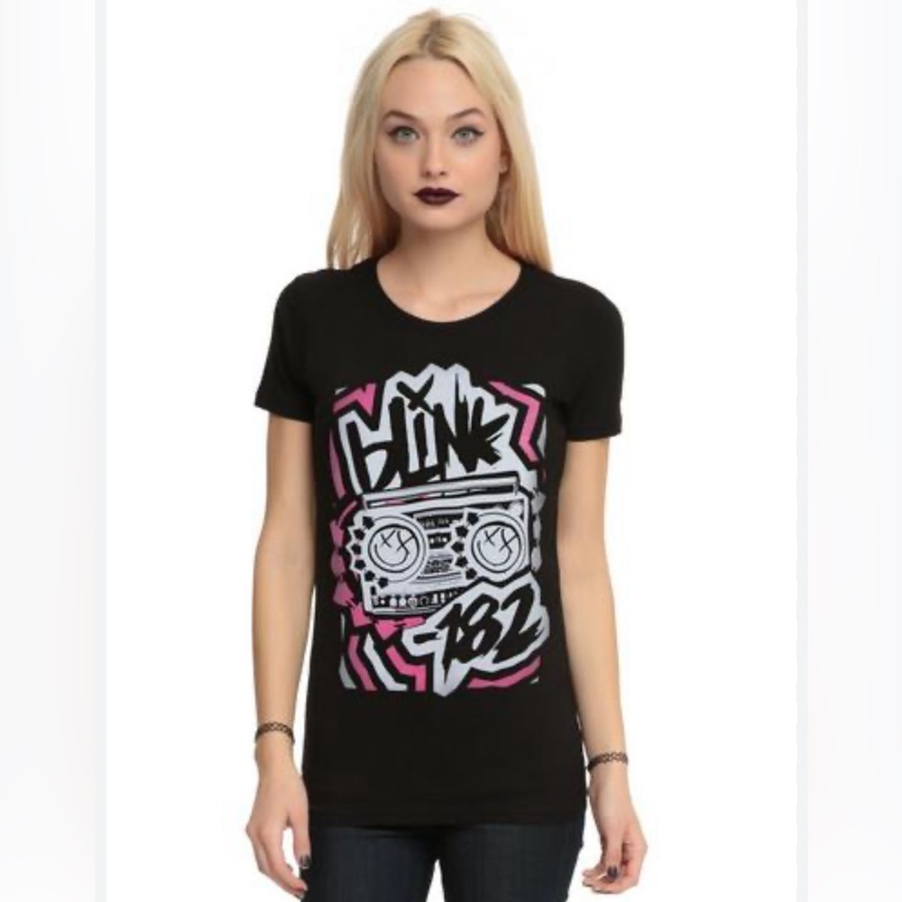 Blink 182 Boombox Oversized Band Shirt
